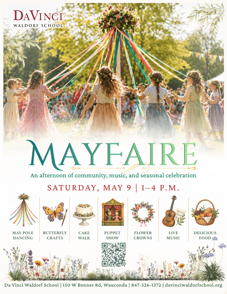 Mayfaire, An Afternoon Of Community, Music, And Seasonal Celebration At Da Vinci Waldorf School In Wauconda, Il.