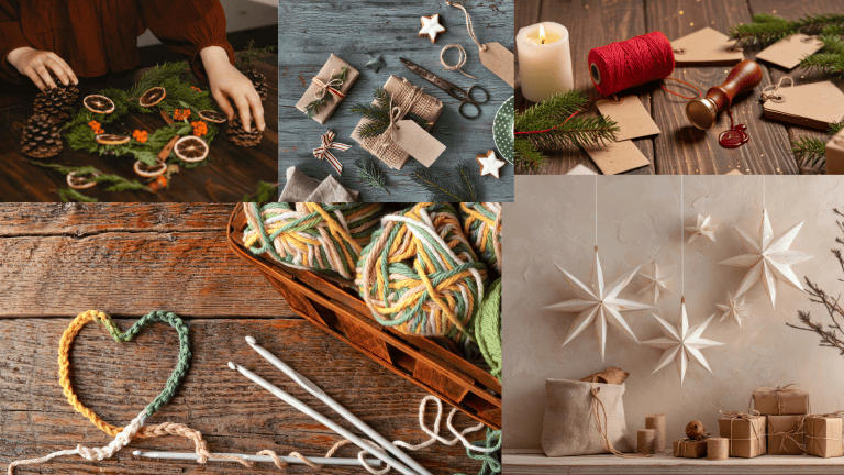 Handmade Holiday Wreath With Pinecones And Dried Citrus Slices | Crafting Festive Decorations At Da Vinci Waldorf School.