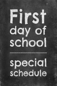 Chalkboard Generator Poster First Day Of School Special Schedule 5 E1535326400631
